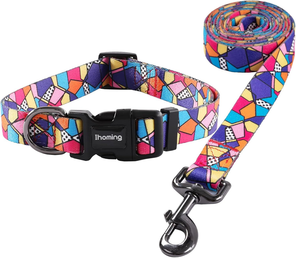 Dog Collar and Leash Set for Small Dogs & Cats, up to 20 Lbs